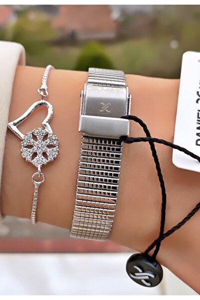 Daniel Klein Brand Steel Cord Women's Wristwatch - With Bracelet Gift