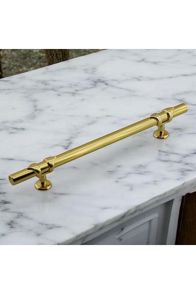 Badem10 Mâner metalic cu pique aur 128 mm -12,8 cm Mobilier Bucătărie Sertar Dulap Mânere dulap Mâner Mâner Aur