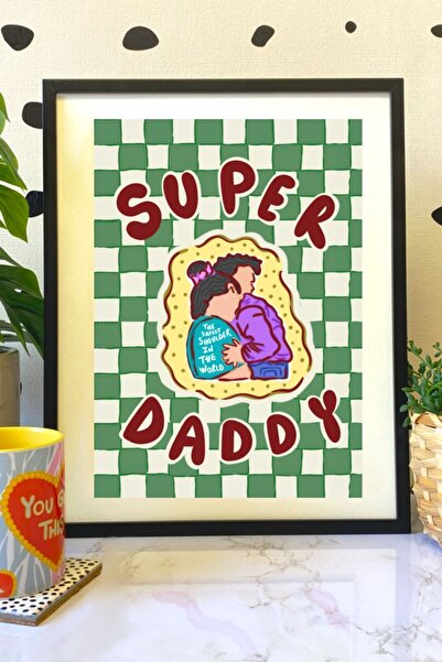 Hello Melody Design Εκτύπωση "SUPER DADDY" από την συλλογή έργων εκτύπωσης - ...