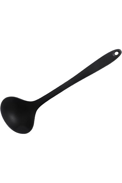 NesShine Ultra-Hard Silicone Soup Ladle - High Temperature Resistant, Fireproof and Non-Stick