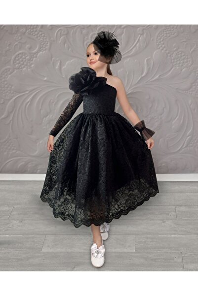 Kids Βραδινό φόρεμα με δαντέλα αποφοίτησης