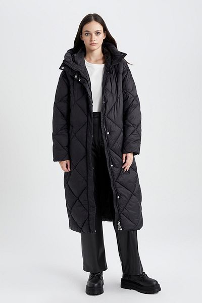 DeFacto Wasserdichter, langer Parka mit Kapuze - A1151ax23au