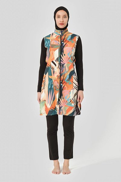 ALFASA Hijab Swimsuit - Nature Patterned