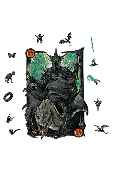 WoodSpan Sauron - Lord Of The Rings (YÜZÜKLERİN EFENDİSİ) Figürlü Ahşap Yapbo...