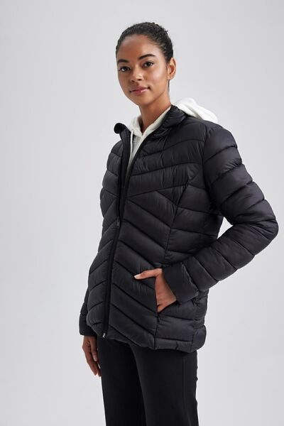 DeFacto Fit Su Itici Slim Fit Ultra Hafif Kapitoneli Şişme Mont A1546ax23au