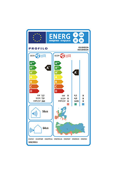 Profilo KSX18XB32N A++ 18000 BTU Inverter Duvar Tipi Klima