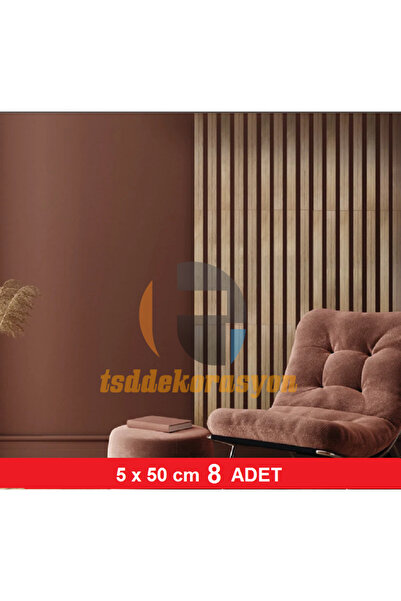 tsddekorasyon Renkli Ahşap Şerit Duvar Panelleri / Duvar Çıtası 120 cm