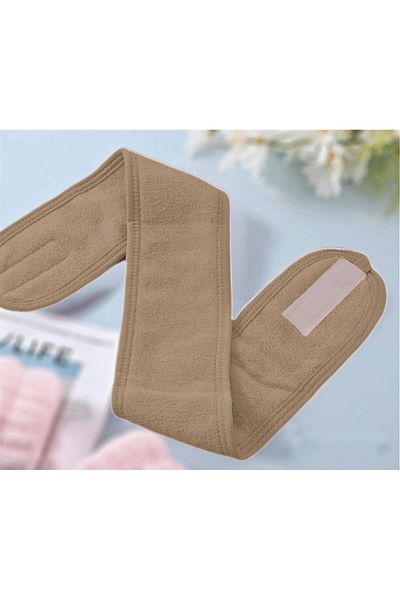 Mokita Home Κορδέλα μαλλιών Milk Coffee Color Towel για Αθλητική Γιόγκα Περιποίηση δέρματος - Αυτοκόλλητη