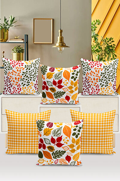 Bertille Home Набір чохлів для 6 подушок - двосторонній, з цифровим принтом, класична серія