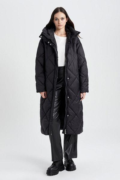 DeFacto Wasserdichter, langer Parka mit Kapuze - A1151ax23au
