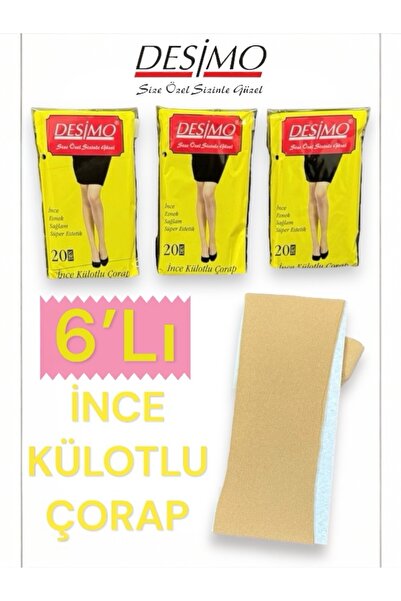 Desimo Chiloți subțiri de 20 de denari pentru femei din 6 piese