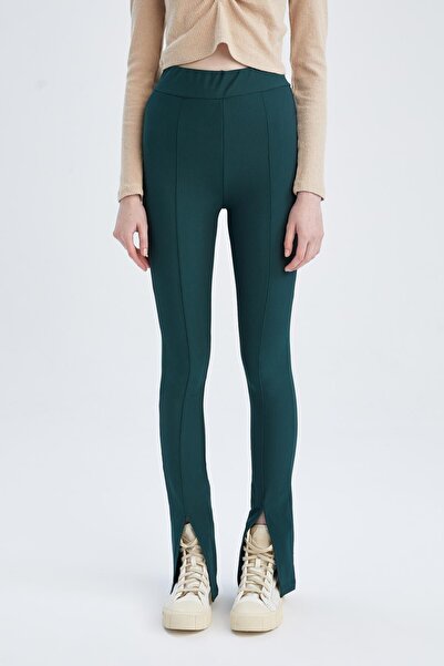 DeFacto Slit Detailed Regular Waist Leggings - Y4423az22au