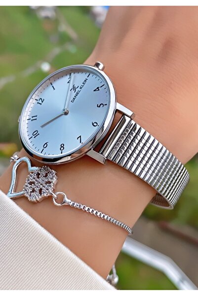 Daniel Klein Brand Steel Cord Women's Wristwatch - With Bracelet Gift