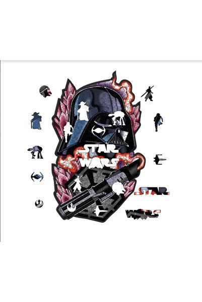 WoodSpan Darth Vader Star Wars - Özel Figürlü Ahşap Puzzle