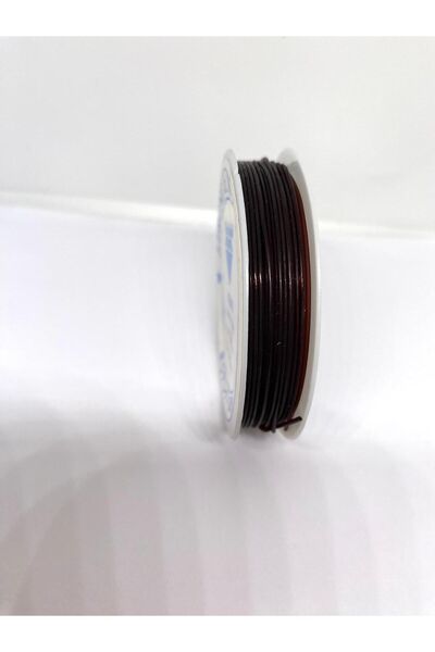 312 KONSEPT Snur de cauciuc colorat de 1 mm, bobină de 5 metri, maro