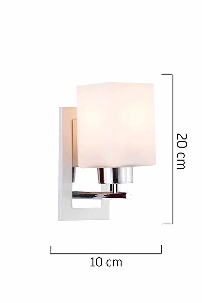 Apliqa Atlas Beyaz Duvar Lambası Yatak Odası-Yatak Başı-Banyo İçin Modern Aplik