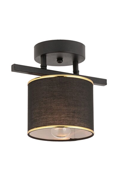 Apliqa Selina Tekli Siyah Modern Plafonyer Genç Odası Mutfak Yatak Odası Avize