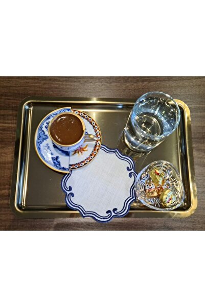 FLAWLESS HOME منديل كوكتيل مقاس 6 بوصات - عرض، جانب القهوة وقاعدة أكواب