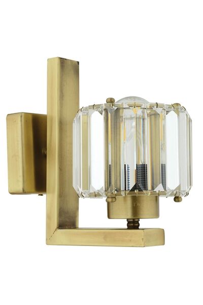 Apliqa Ramo Eskitme Kristal Taşlı Duvar Lambası Yatak Odası-Yatak Başı-Salon İçin Aplik