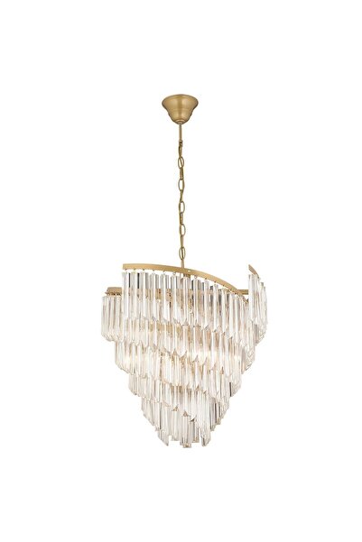 Apliqa Arizona Eskitme Kristalli, Taşlı Modern Tasarım Kristal Salon Avize