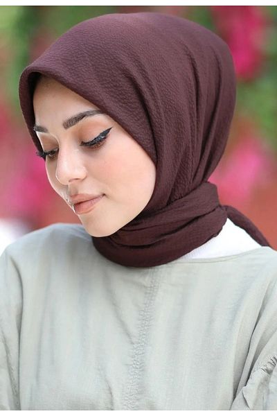 feronis Μοντέλο γυναικείο μαντίλι Mio Jazz Hijab _ Bitter Brown