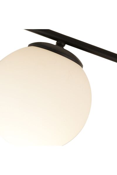 Apliqa Renji 2li Siyah Beyaz Camlı Modern Dekoratif Tasarım Oturma Odası-Salon Lambader