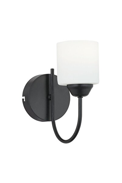 Apliqa Esila Siyah Boyalı Duvar Lambası Yatak Odası-Yatak Başı-Banyo İçin Modern Aplik