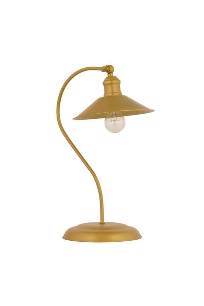 Apliqa İklim Gold Retro Tasarım Modern Çalışma Masası Lambası