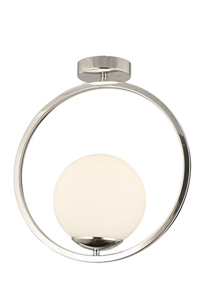 Apliqa Lifos Tekli Krom Kaplamalı Plafonyer Modern Mutfak Salon Avize