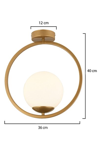 Apliqa Lifos Tekli Eskitme Boyalı Plafonyer Modern Mutfak Salon Avize