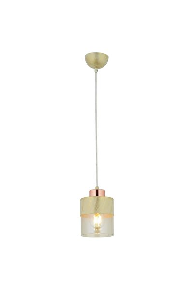 Apliqa Boris Tekli Krem-bakır Modern Retro Sarkıt Mutfak Salon Sarkıt Avize