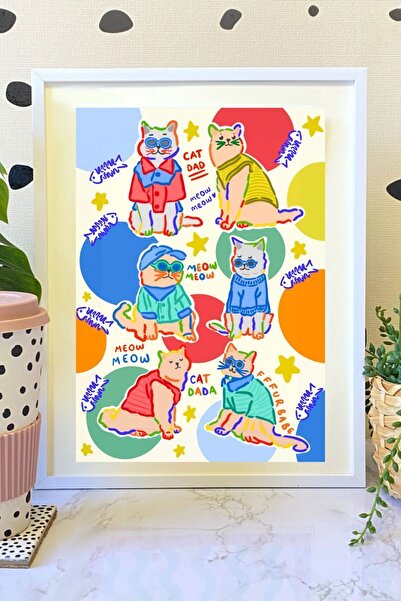Hello Melody Design Εκτύπωση "CAT DAD " από την συλλογή Print Collection - Με...