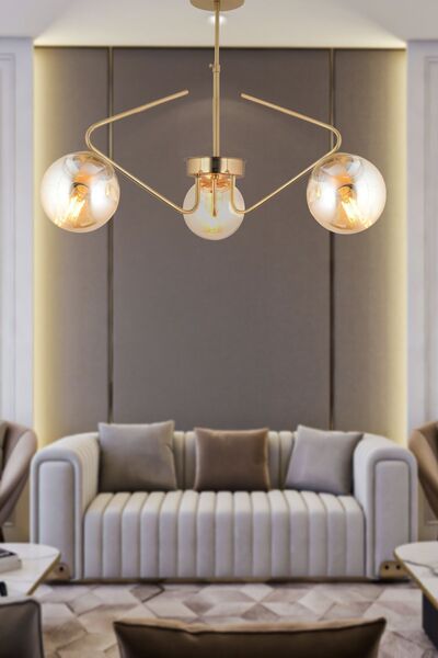 Apliqa Mildred 3'lü Eskitme Modern Sarkıt Genç Odası Mutfak Yatak Odası Salon...