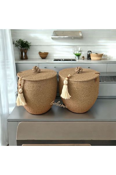 Bohemahomedecor Плетена кошница от юта - стилна и полезна