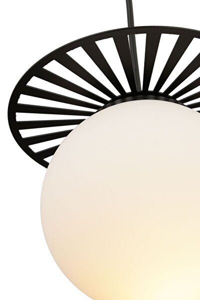 Apliqa Rakes Siyah Tekli Modern Sarkıt Mutfak Retro Salon Avize