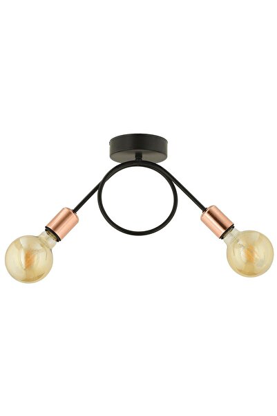 Apliqa Zeyrek 2 Li Bakır Sarkıt Modern Spor Genç Odası Salon Avize