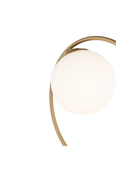 Apliqa Tesla Eskitme Beyaz Camlı Modern Tasarım Masa Lambası