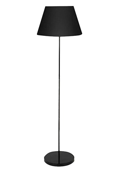 Apliqa Flora Tekli Siyah Şapkalı Siyah Dekoratif Modern Tasarım Retro Salon Lambader