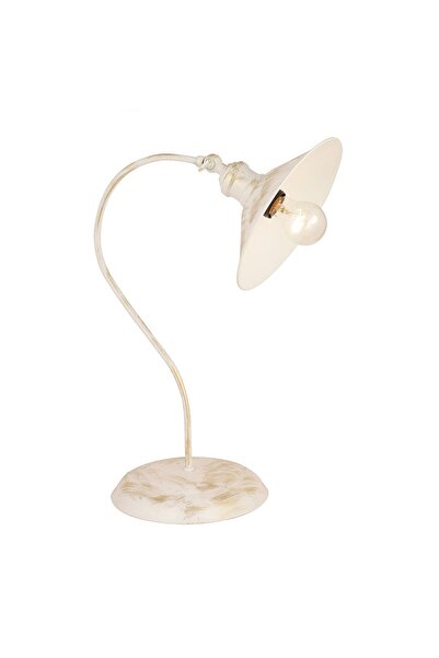 Apliqa İklim Beyaz Retro Tasarım Modern Çalışma Masası Lambası