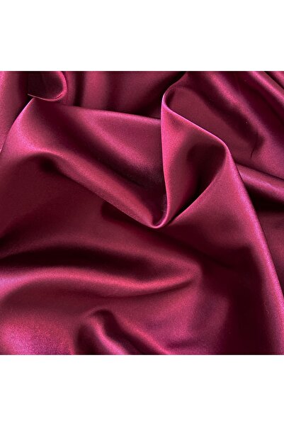Akteks قماش ساتان فيشني كرزي بعرض 150 سم (ساتان مستورد) لفساتين السهرة، الفسا...