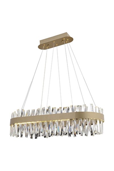 Apliqa Brampton 6'lı Sıralı Eskitme 3 Renkli 100 Watt Ledli Yemek Masası Üstü, Oturma Odası, Salon Avize