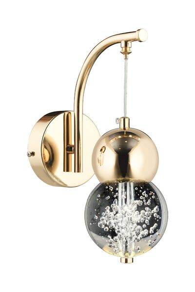 Apliqa Sasha Modern 3 Renkli 3 Watt Gold Tasarım Salon Koridor Ledli Salon Aplik