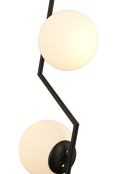 Apliqa Deus 2Li Beyaz Camlı Siyah Modern Sarkıt Genç Odası Mutfak Yatak odası Salon Sarkıt Avize