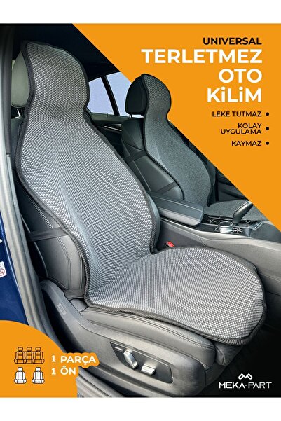 TREND Meka Part Anti-Slip Seat Protector Cover Single Smoked Universal 1 Piece for Front Seat