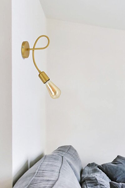 Apliqa Alegra Gold Wall Lamp Modern Sconce for Bedroom-Bedhead, Cafe, Restaurant