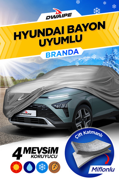 Dwaipe Hyundai Bayon ile Uyumlu Oto Branda Araba Örtüsü Çadırı