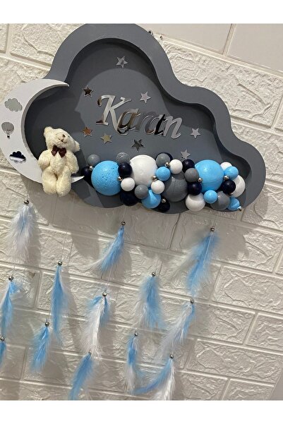 NeşeliAtölyem Bubble Cloud Door Ornament