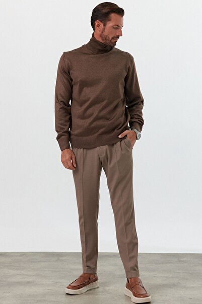 Livio Ferri Ανδρικό πλεκτό πουλόβερ με κανονική εφαρμογή με ζιβάγκο