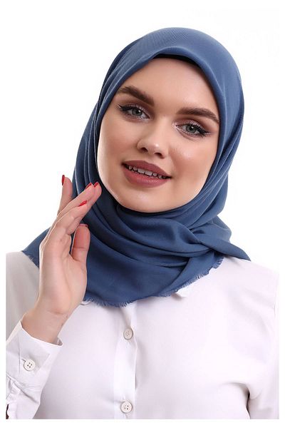 ihvanonline Husă din bumbac uni fără model Albastru