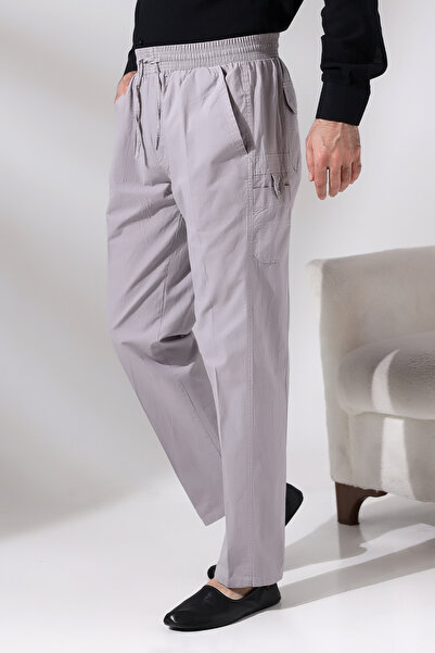 ihvan online Erkek Gri Çınar Beach Yandan Cepli Rahat Kesim Beli Lastikli Kar...